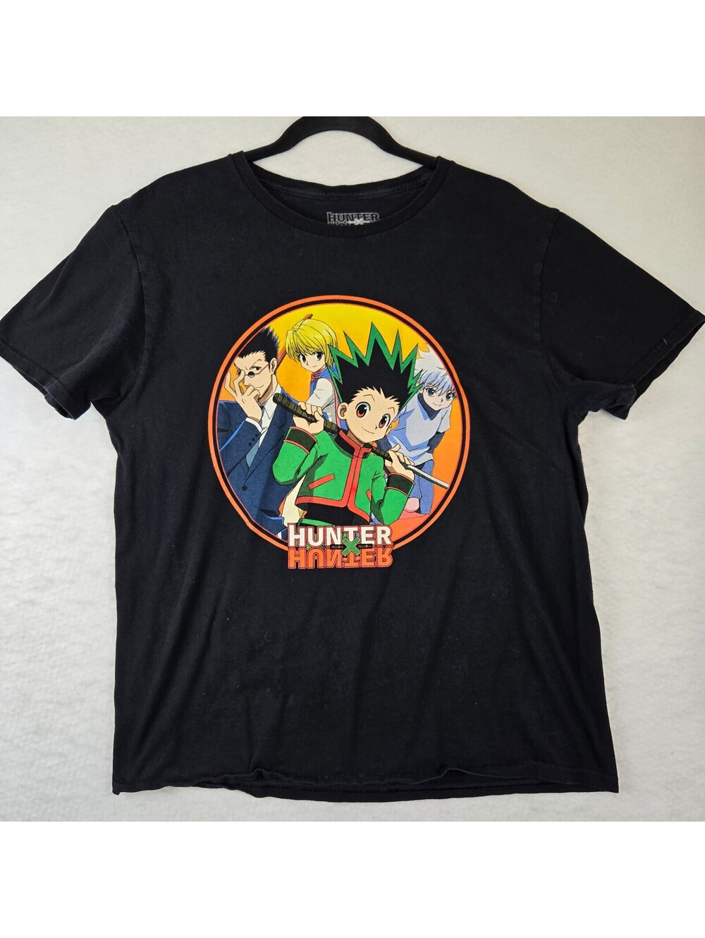 Hunter x Hunter Anime Graphic T-Shirt Black Size Large